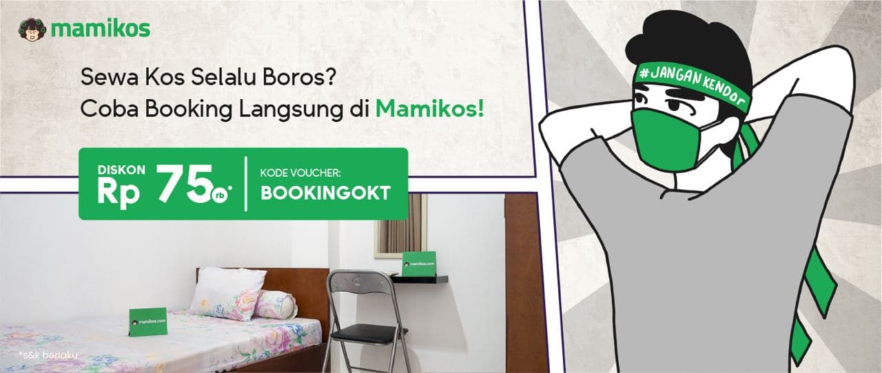 Hemat Rp75.000 untuk semua Kos Booking Langsung!